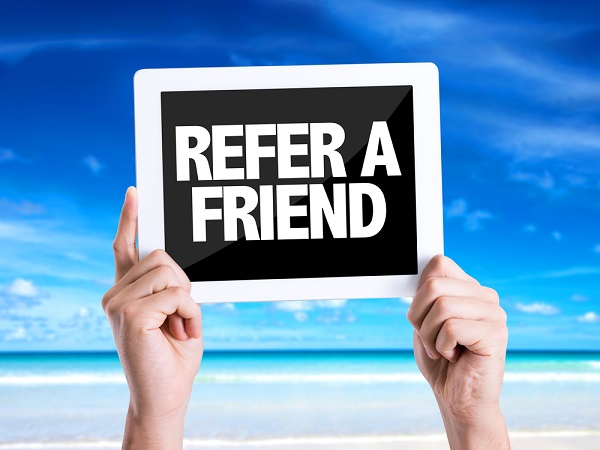 Refer a friend sign